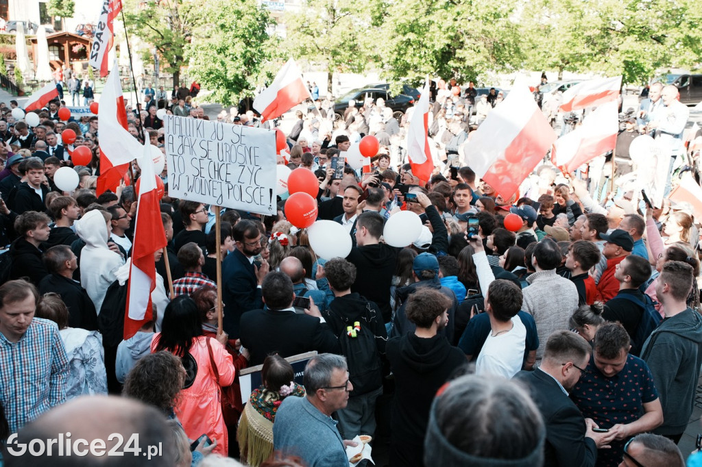 Karol Nawrocki w Gorlicach spotkał się z mieszkańcami