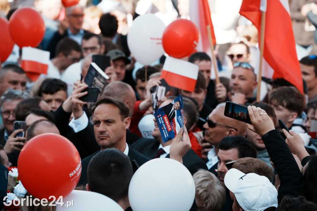 Karol Nawrocki w Gorlicach spotkał się z mieszkańcami