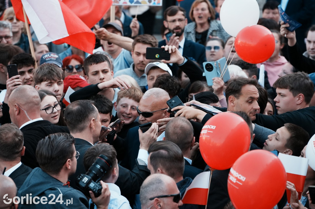 Karol Nawrocki w Gorlicach spotkał się z mieszkańcami