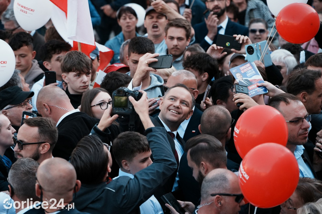 Karol Nawrocki w Gorlicach spotkał się z mieszkańcami
