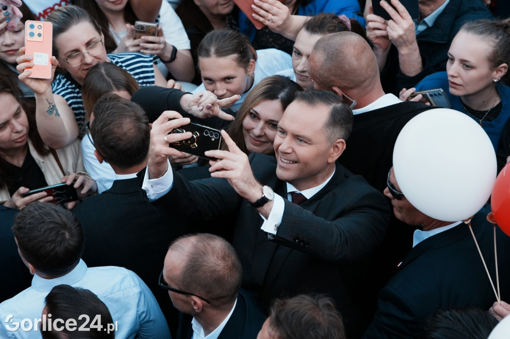 Karol Nawrocki w Gorlicach spotkał się z mieszkańcami