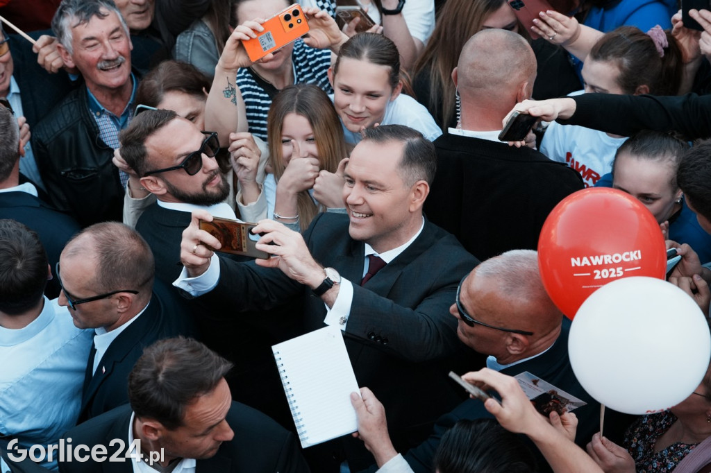 Karol Nawrocki w Gorlicach spotkał się z mieszkańcami