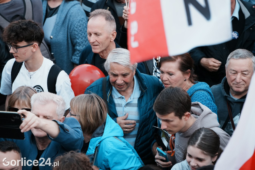 Karol Nawrocki w Gorlicach spotkał się z mieszkańcami