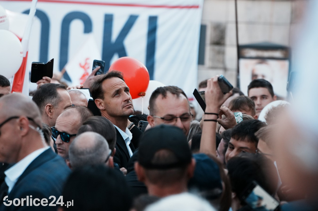 Karol Nawrocki w Gorlicach spotkał się z mieszkańcami