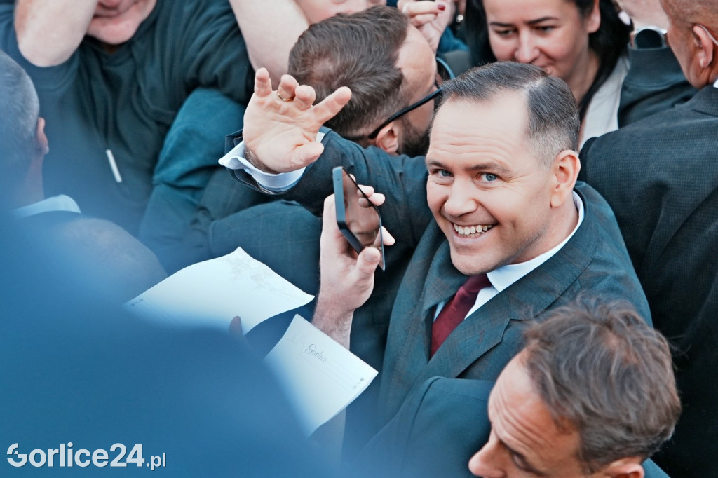 Karol Nawrocki w Gorlicach spotkał się z mieszkańcami