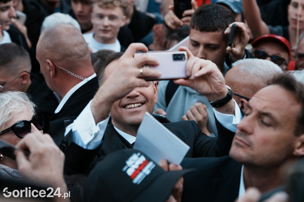 Karol Nawrocki w Gorlicach spotkał się z mieszkańcami