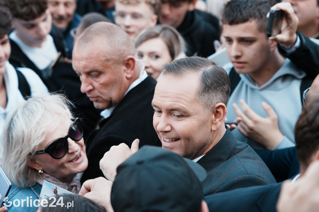 Karol Nawrocki w Gorlicach spotkał się z mieszkańcami