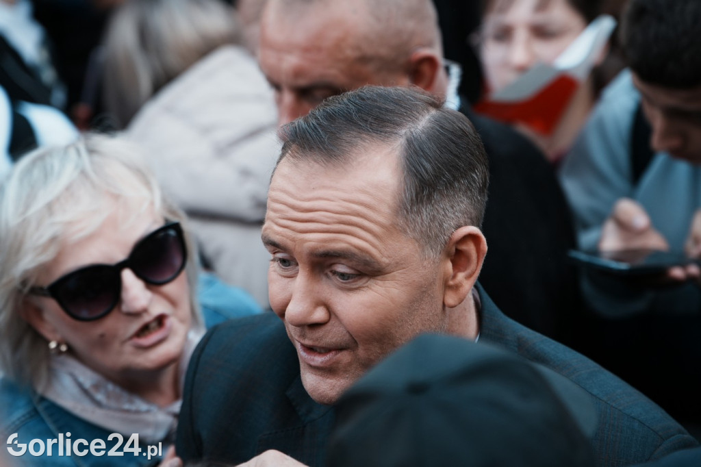 Karol Nawrocki w Gorlicach spotkał się z mieszkańcami
