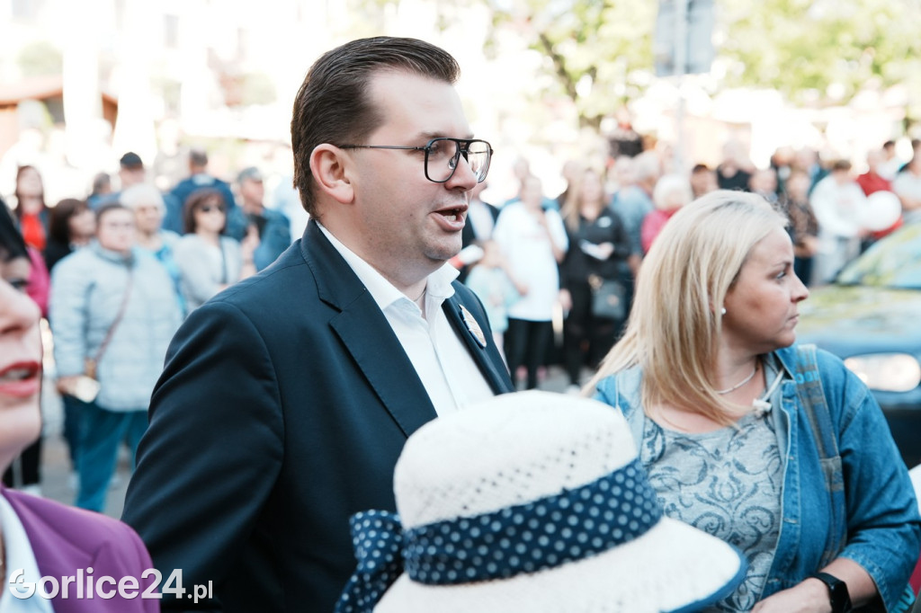 Karol Nawrocki w Gorlicach spotkał się z mieszkańcami