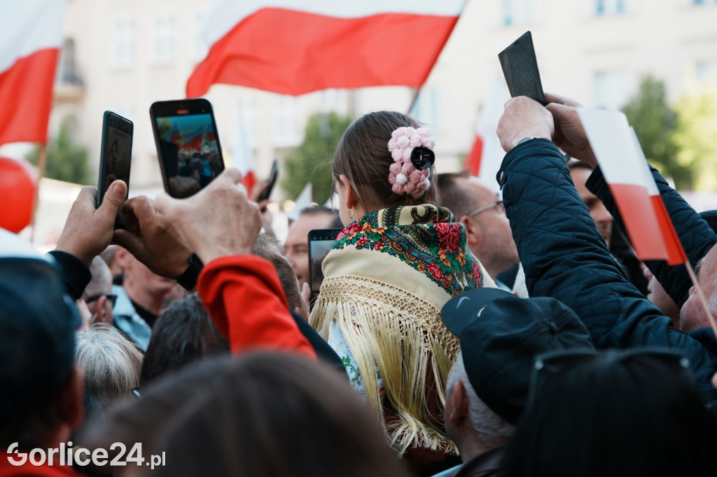 Karol Nawrocki w Gorlicach spotkał się z mieszkańcami