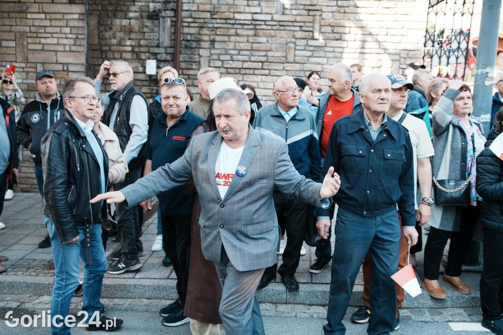 Karol Nawrocki w Gorlicach spotkał się z mieszkańcami