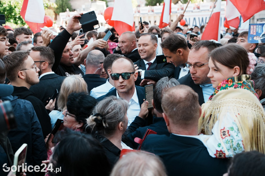 Karol Nawrocki w Gorlicach spotkał się z mieszkańcami