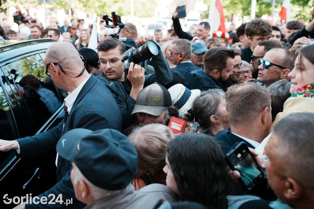 Karol Nawrocki w Gorlicach spotkał się z mieszkańcami