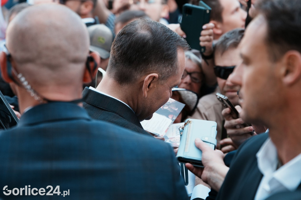 Karol Nawrocki w Gorlicach spotkał się z mieszkańcami