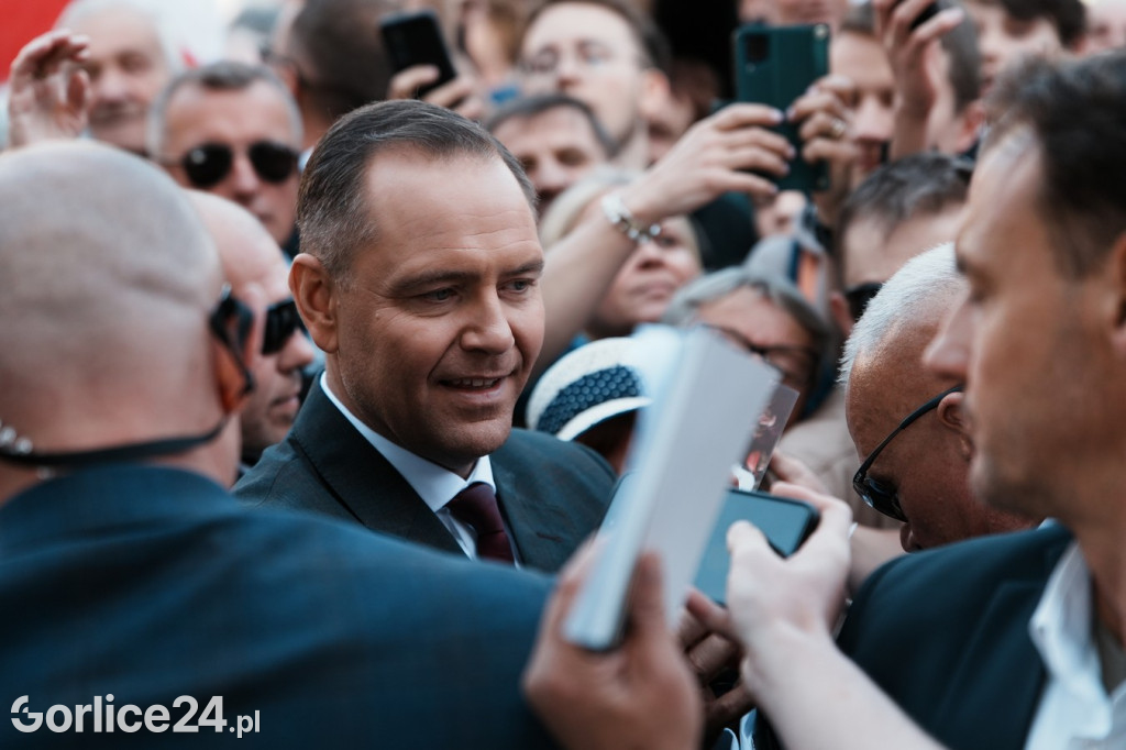 Karol Nawrocki w Gorlicach spotkał się z mieszkańcami