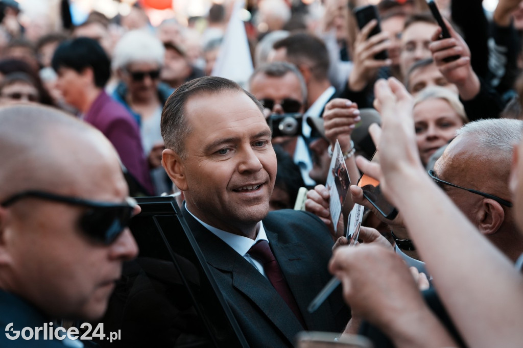 Karol Nawrocki w Gorlicach spotkał się z mieszkańcami