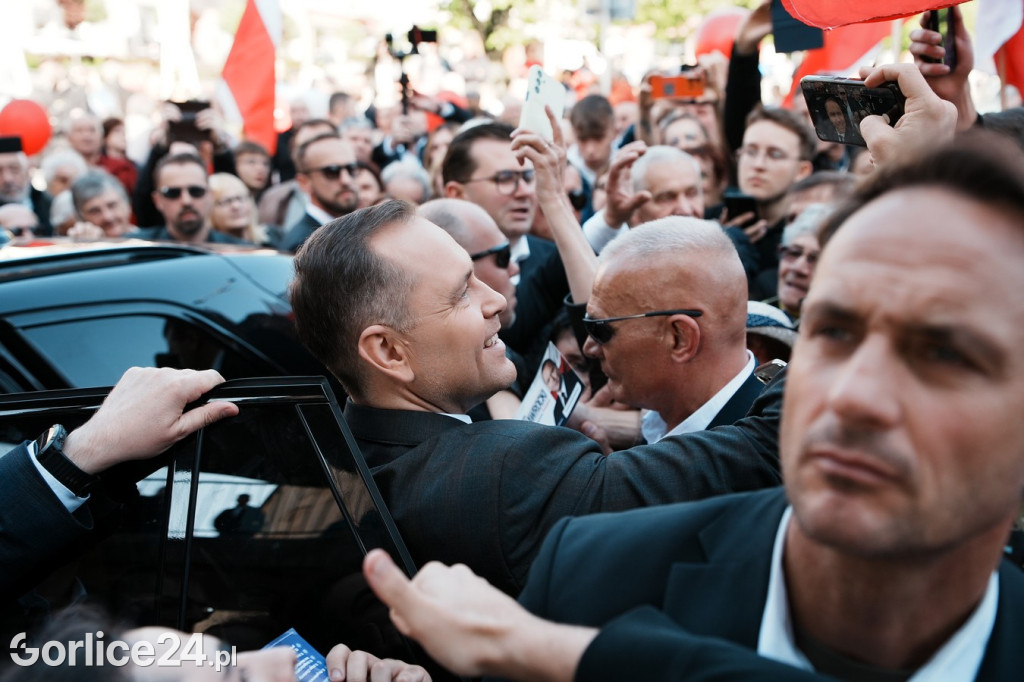 Karol Nawrocki w Gorlicach spotkał się z mieszkańcami