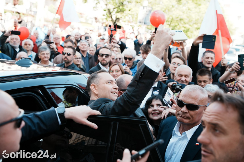 Karol Nawrocki w Gorlicach spotkał się z mieszkańcami