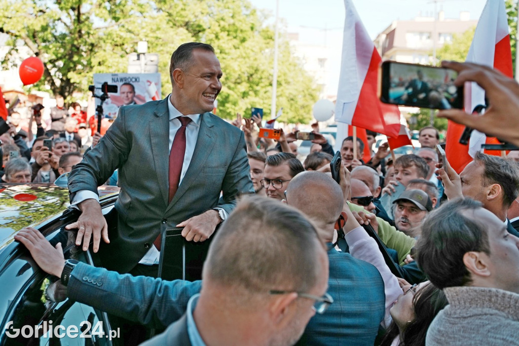 Karol Nawrocki w Gorlicach spotkał się z mieszkańcami