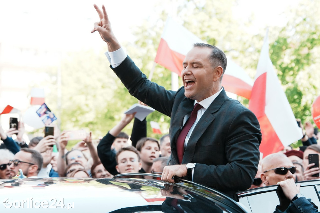 Karol Nawrocki w Gorlicach spotkał się z mieszkańcami