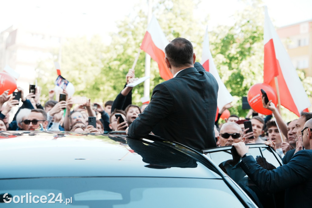 Karol Nawrocki w Gorlicach spotkał się z mieszkańcami