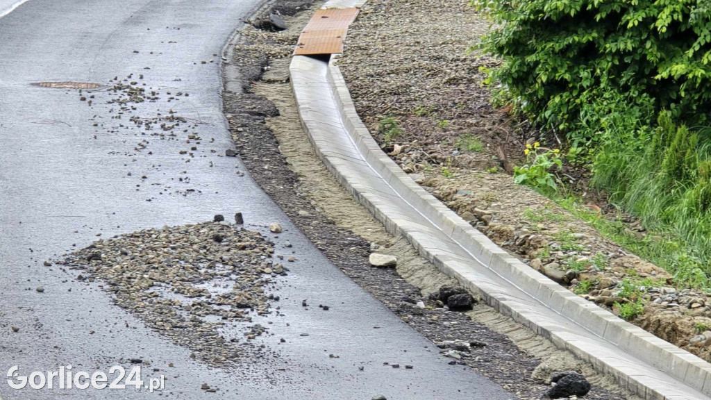 Ulice Węgierska i Tęczowa po ulewie (02.06.)