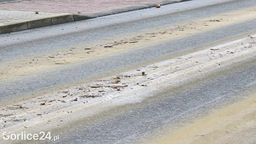 Ulice Węgierska i Tęczowa po ulewie (02.06.)