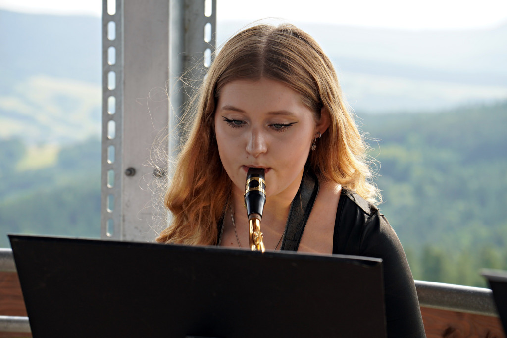 Koncert na wieży widokowej w Dominikowicach