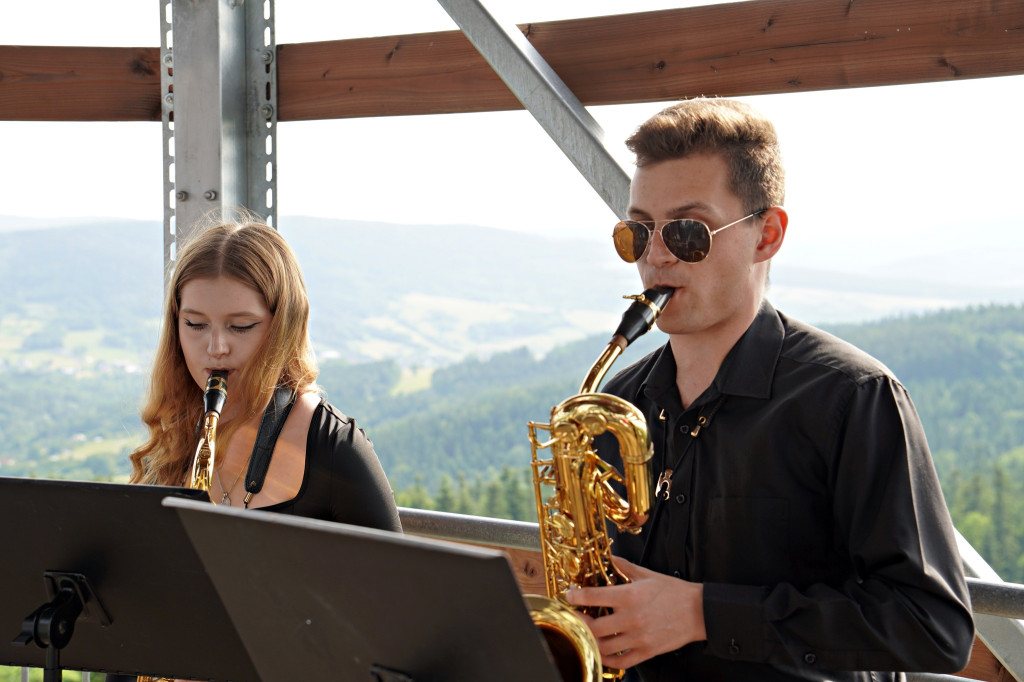 Koncert na wieży widokowej w Dominikowicach
