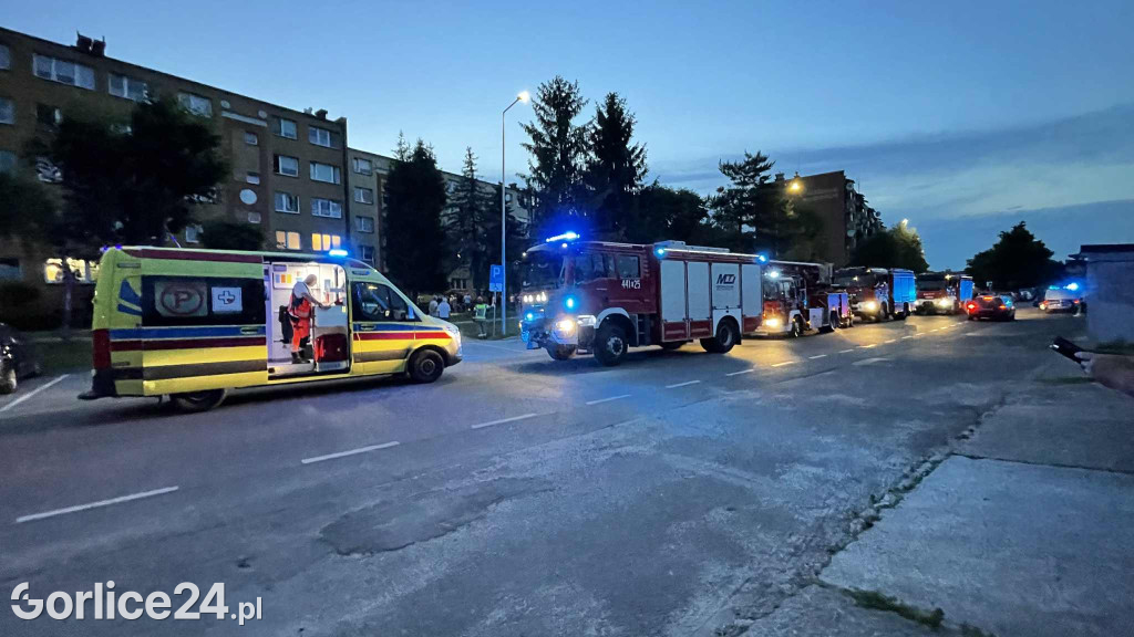 Akcja służb ratunkowych w bloku przy ul. Konopnickiej