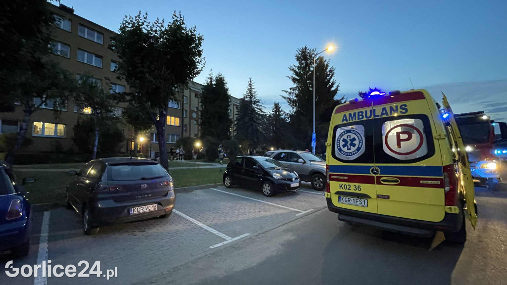 Akcja służb ratunkowych w bloku przy ul. Konopnickiej