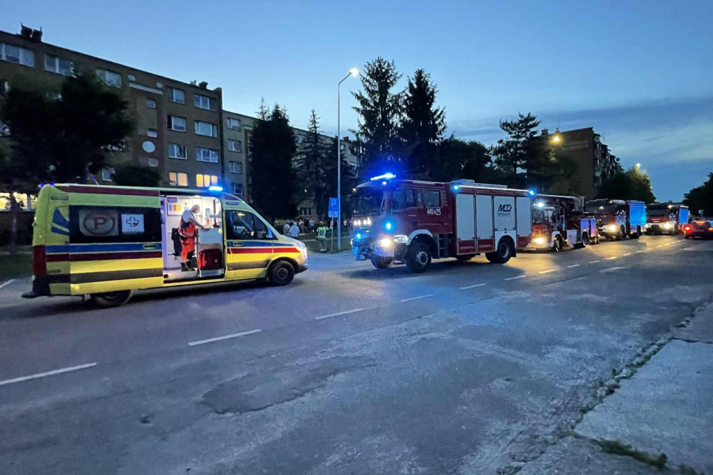 Akcja służb ratunkowych w bloku przy ul. Konopnickiej