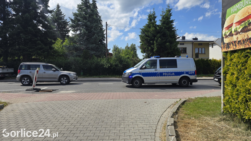 Zderzenie samochodu i motocykla na ul. Kościuszki