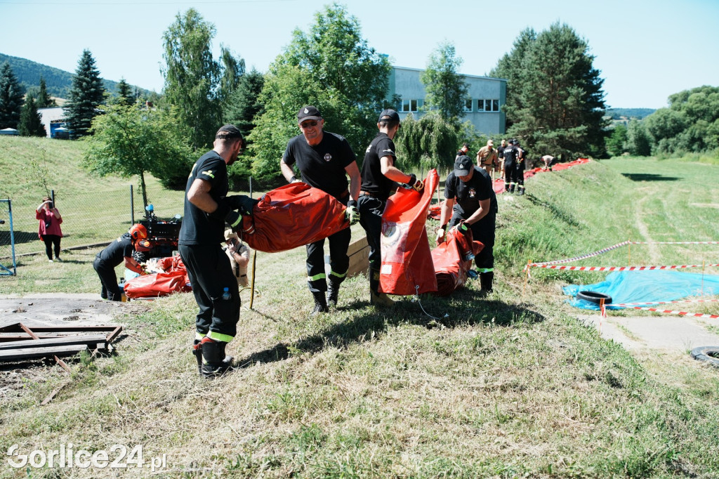 Wielkie ćwiczenia strażaków z powiatu gorlickiego (02.07.)