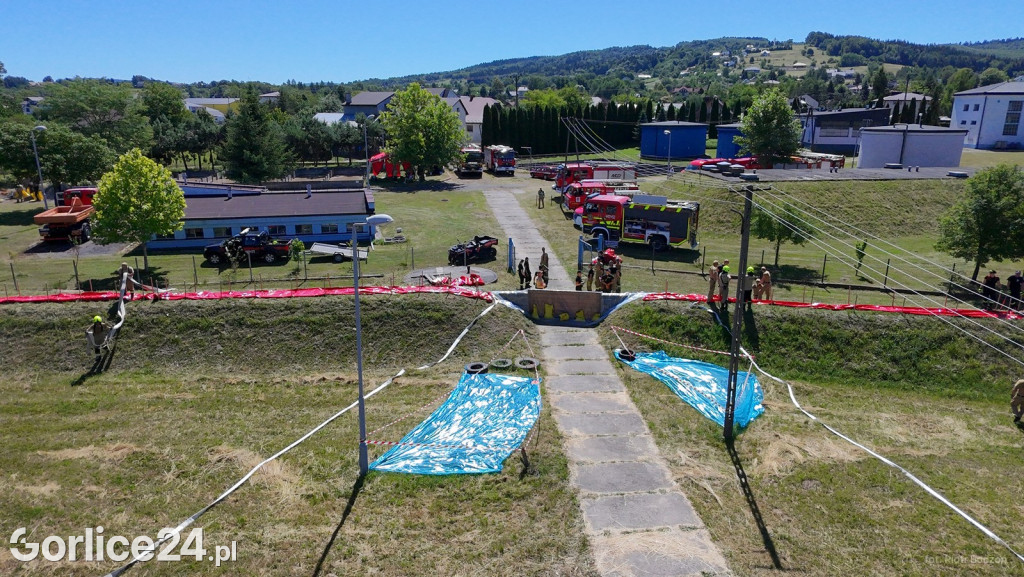 Wielkie ćwiczenia strażaków z powiatu gorlickiego (02.07.)