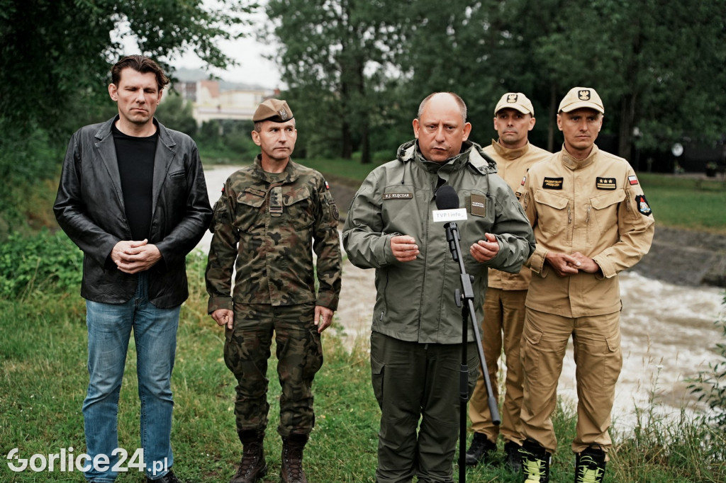 Zagrożenie powodziowe: Wojewoda w Gorlicach (09.07.)