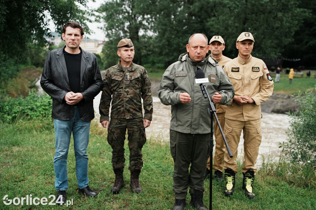 Zagrożenie powodziowe: Wojewoda w Gorlicach (09.07.)
