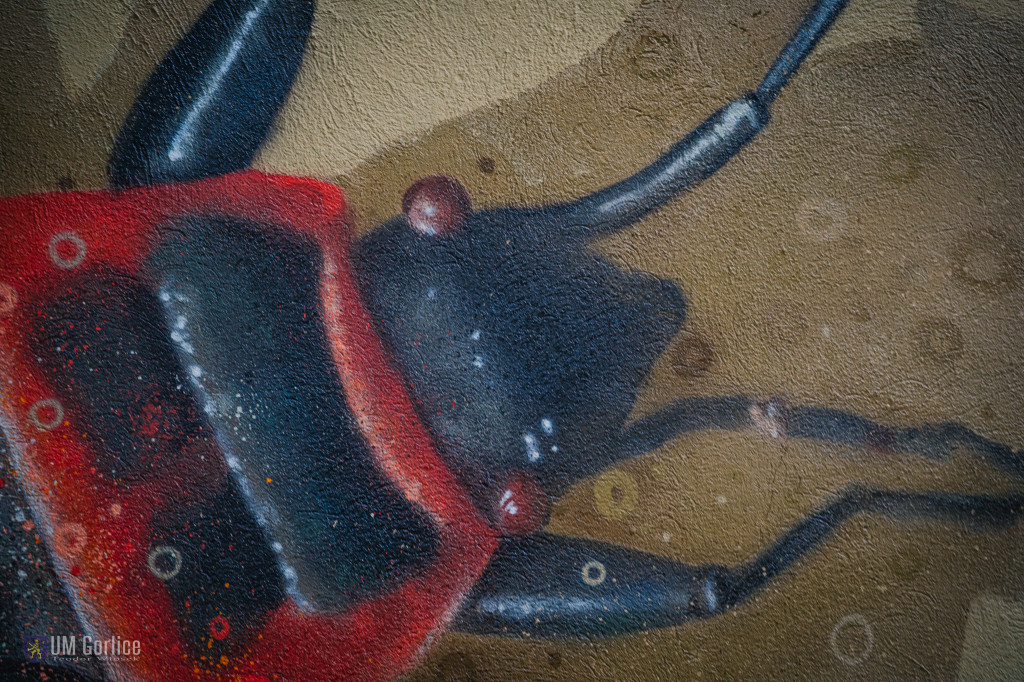 Mural przy ulicy Rybickiego w Gorlicach