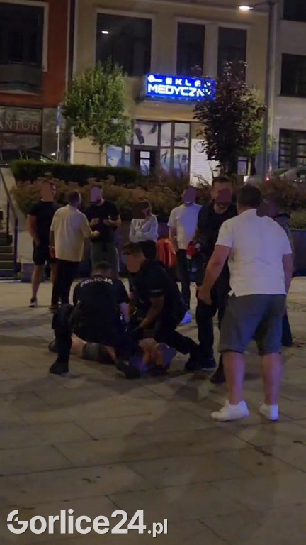 Bójka na gorlickim Rynku (19.07.)