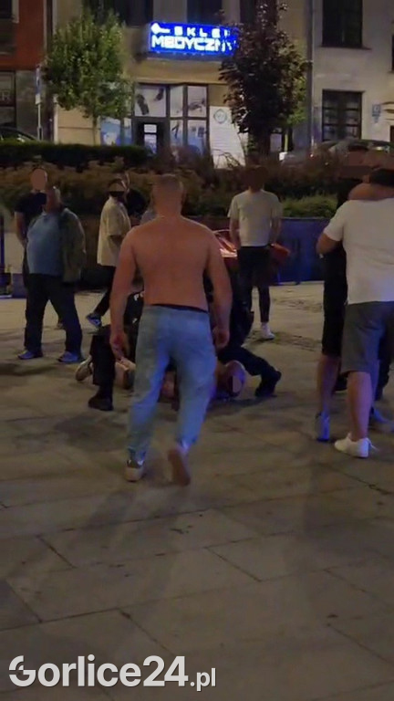 Bójka na gorlickim Rynku (19.07.)