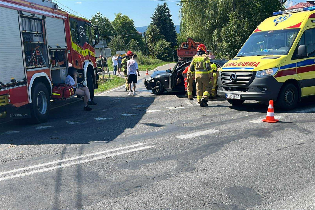 Wypadek w Dominikowicach (21.07)