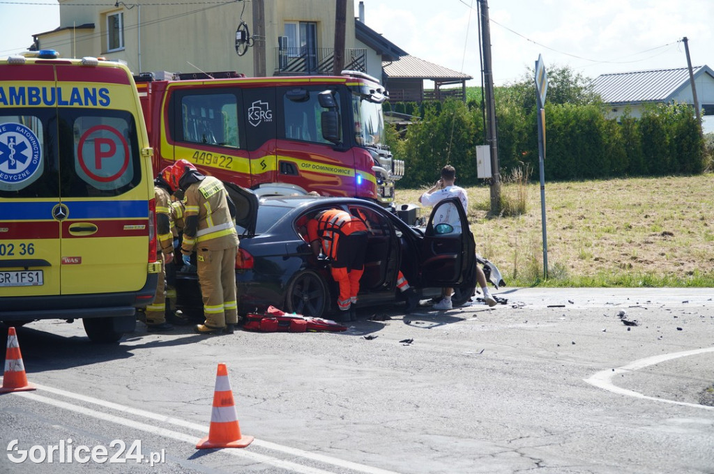 Wypadek w Dominikowicach (21.07)