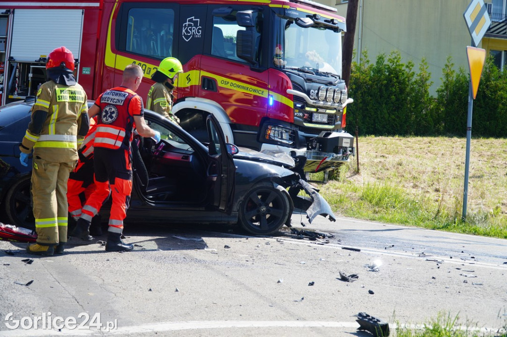 Wypadek w Dominikowicach (21.07)