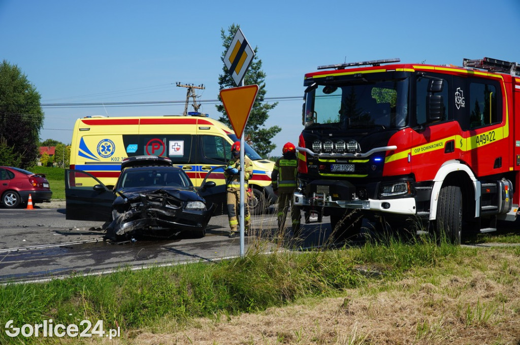 Wypadek w Dominikowicach (21.07)