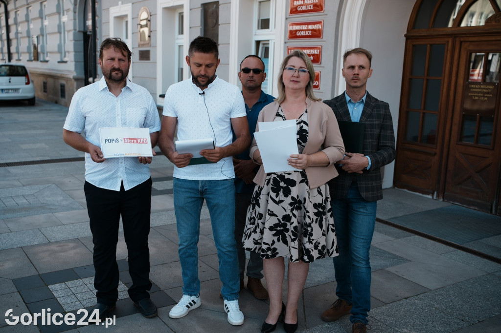 Briefing Prasowy Nowej Prawicy na gorlickim Rynku (11.08.)