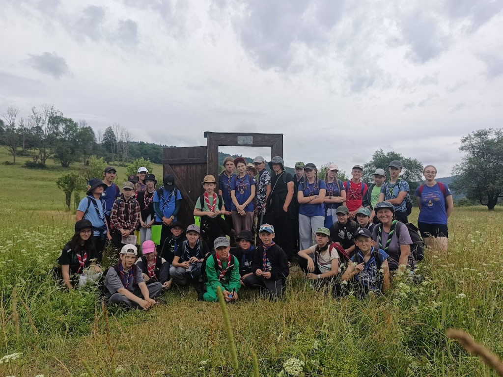 Harcerski obóz w Beskidzie Niskim