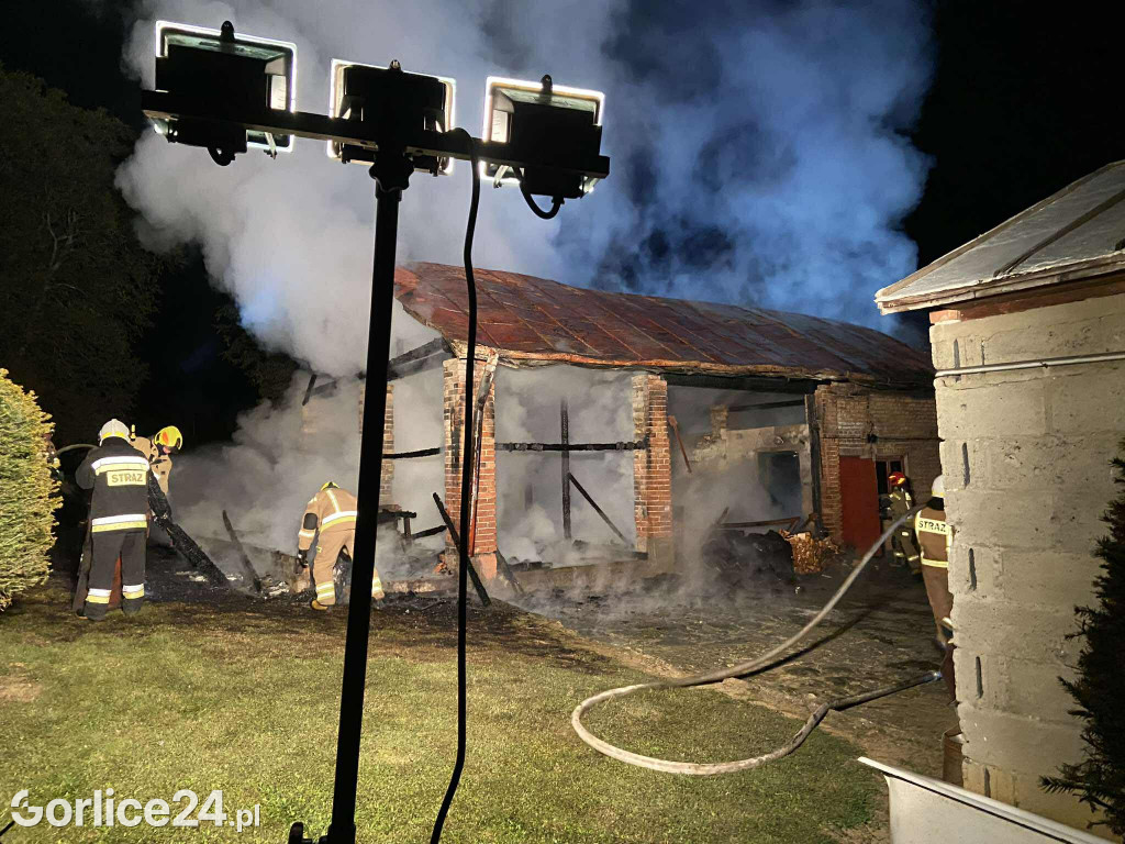 Pożar w Krygu (20.08)