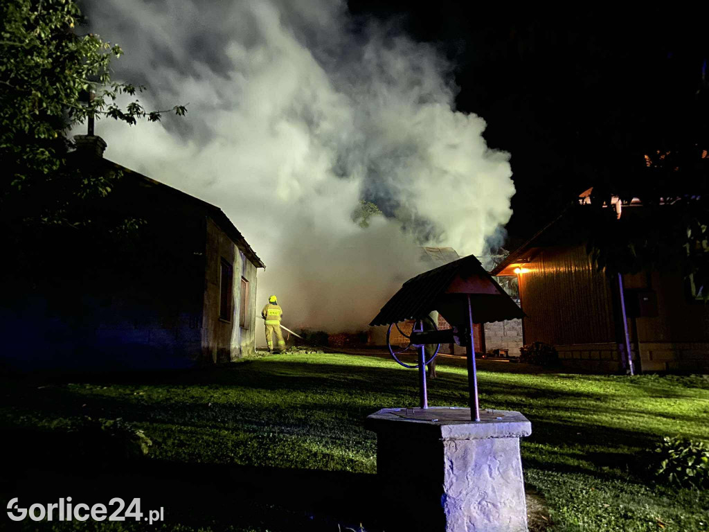 Pożar w Krygu (20.08)