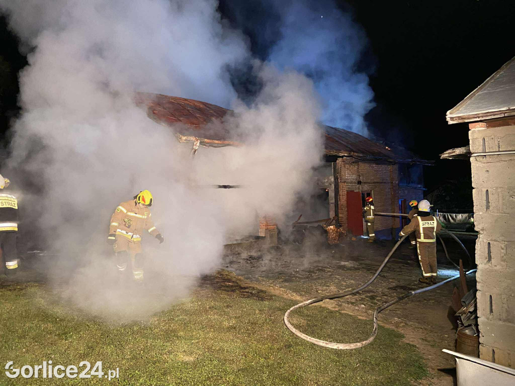 Pożar w Krygu (20.08)