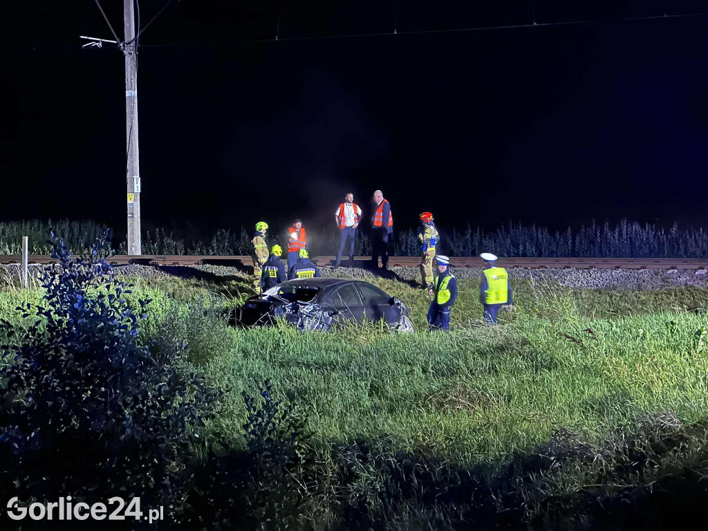 Wypadek na przejeździe kolejowym w Zagórzanach (23.08.)